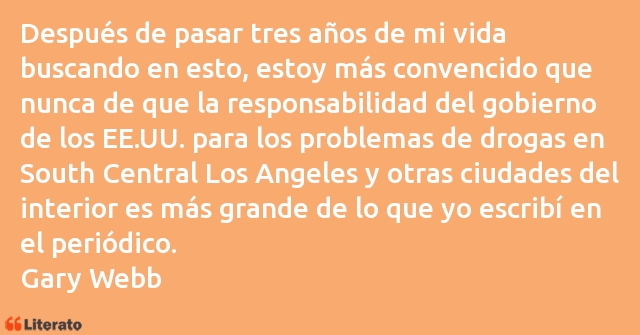 Frases de Gary Webb