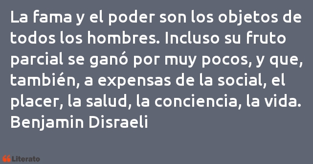 Frases de Benjamin Disraeli