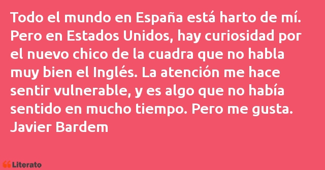 Frases de Javier Bardem