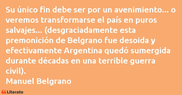 Frases de Manuel Belgrano