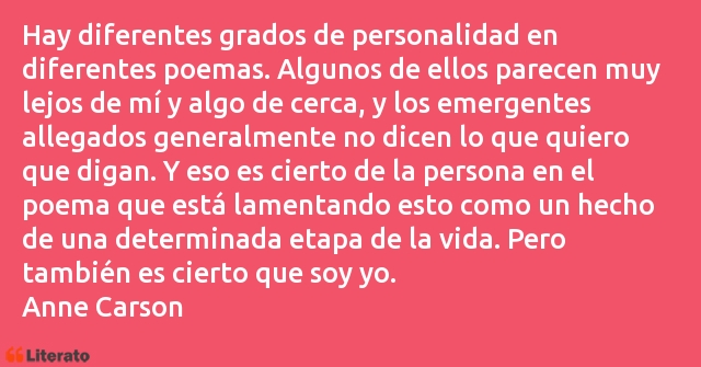 Frases de Anne Carson