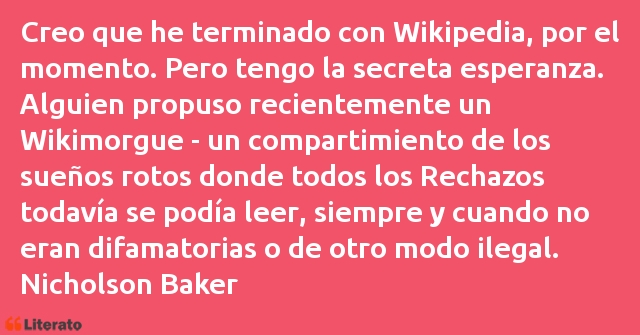 Frases de Nicholson Baker