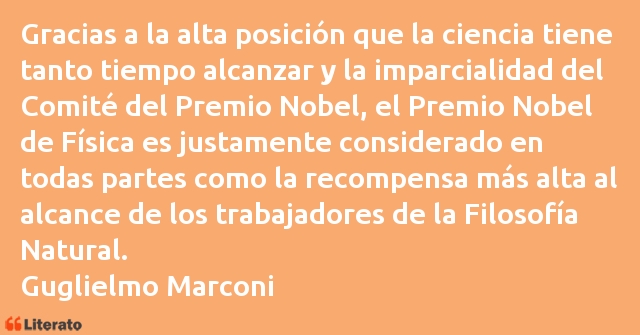 Frases de Guglielmo Marconi