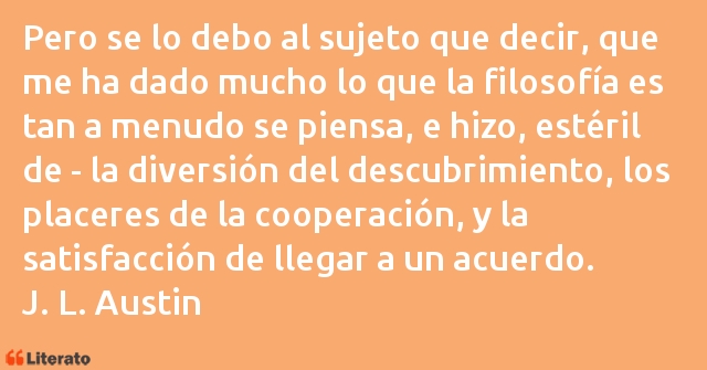 Frases de J. L. Austin