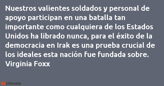 Frases de Virginia Foxx