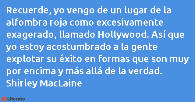 Frases de Shirley MacLaine