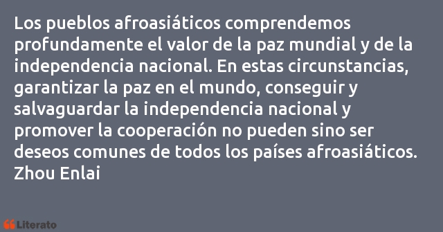 Frases de Zhou Enlai