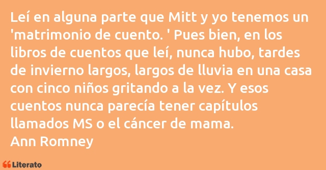 Frases de Ann Romney