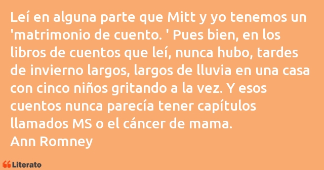 Frases de Ann Romney