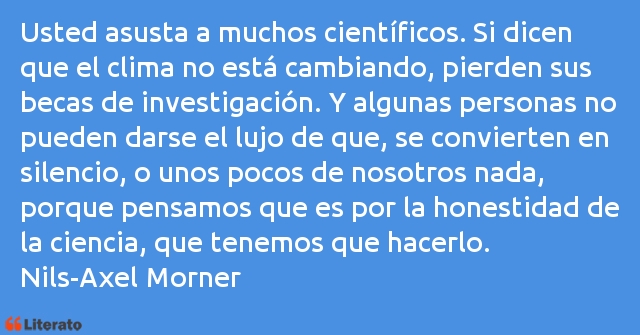 Frases de Nils-Axel Morner