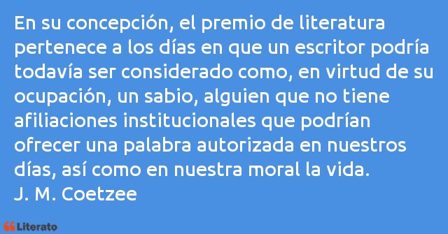 Frases de J. M. Coetzee