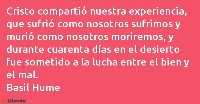 Frases de Basil Hume