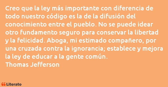 Frases de Thomas Jefferson