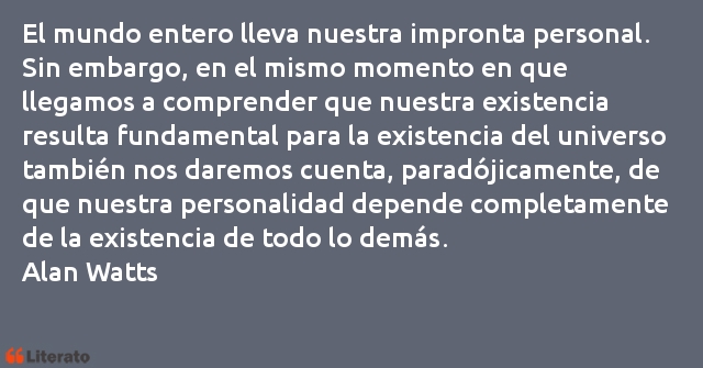 Frases de Alan Watts