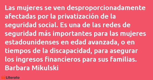 Frases de Barbara Mikulski