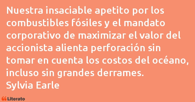 Frases de Sylvia Earle