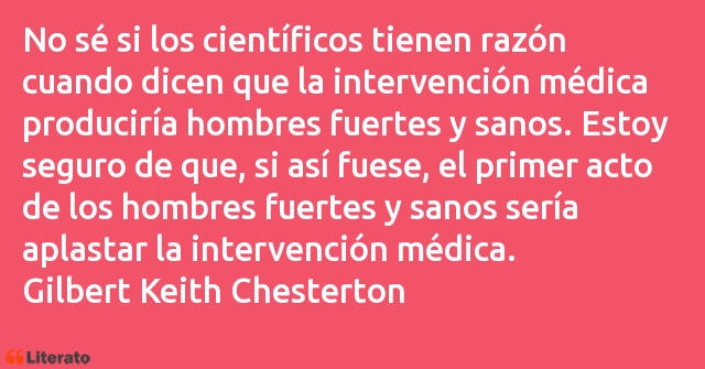 Frases de Gilbert Keith Chesterton