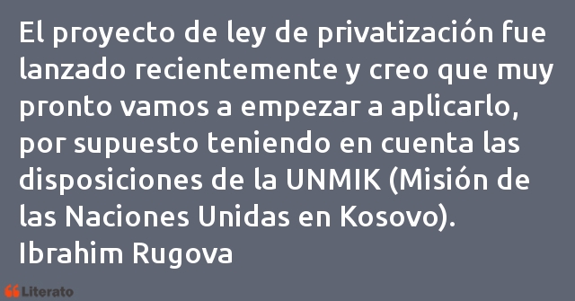 Frases de Ibrahim Rugova