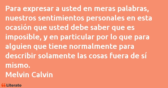 Frases de Melvin Calvin