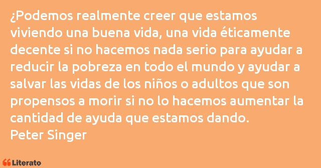 Frases de Peter Singer