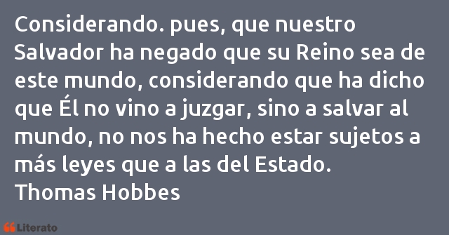 Frases de Thomas Hobbes