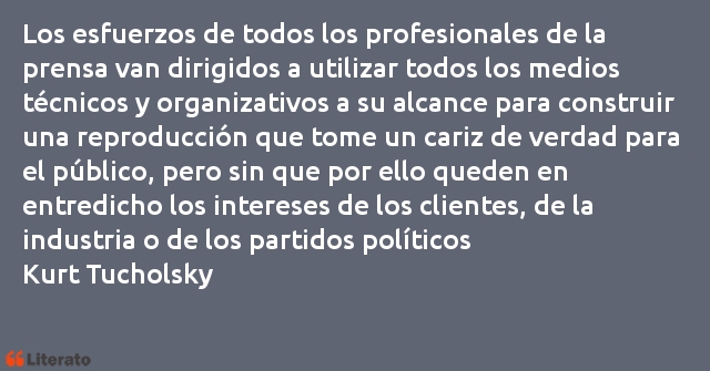 Frases de Kurt Tucholsky