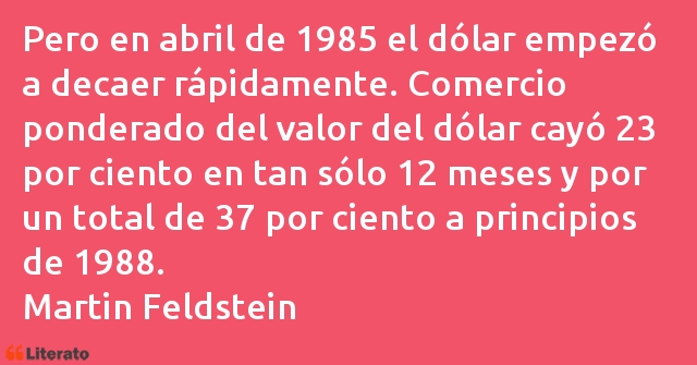 Frases de Martin Feldstein