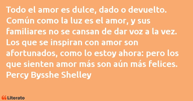 Frases de Percy Bysshe Shelley