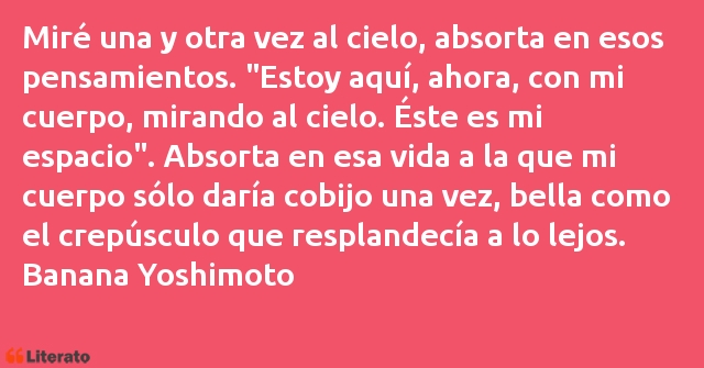 Frases de Banana Yoshimoto