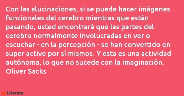 Frases de Oliver Sacks