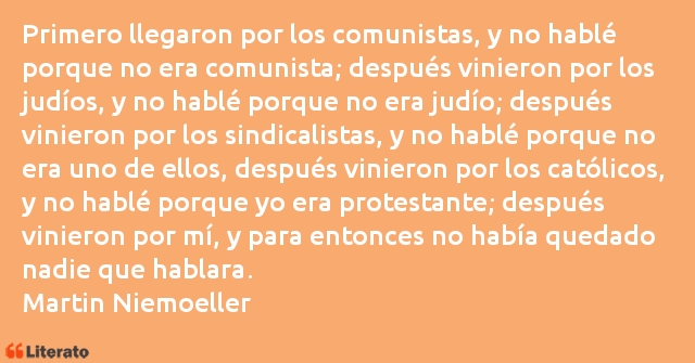 Frases de Martin Niemoeller