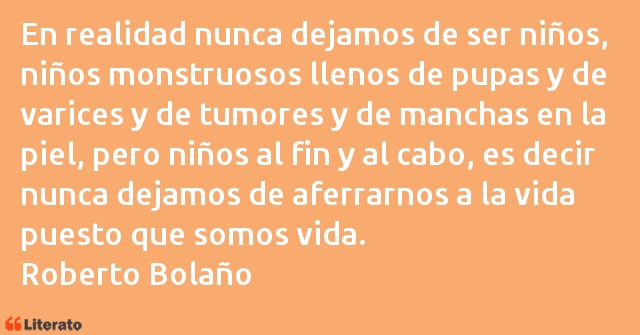 Frases de Roberto Bolaño