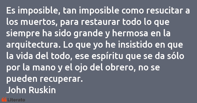 Frases de John Ruskin