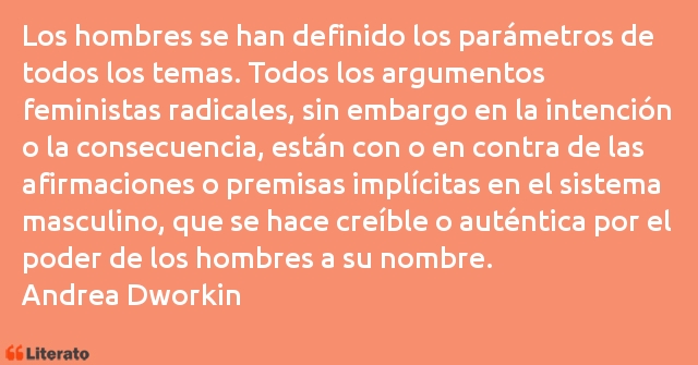 Frases de Andrea Dworkin