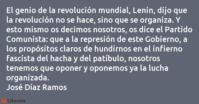 Frases de José Díaz Ramos