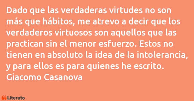 Frases de Giacomo Casanova