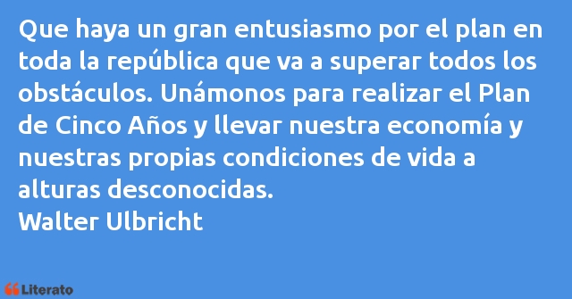 Frases de Walter Ulbricht