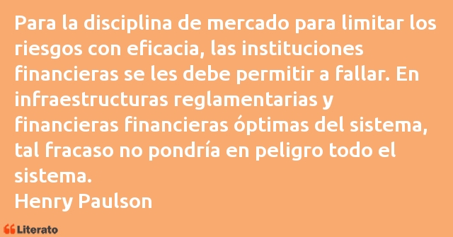 Frases de Henry Paulson