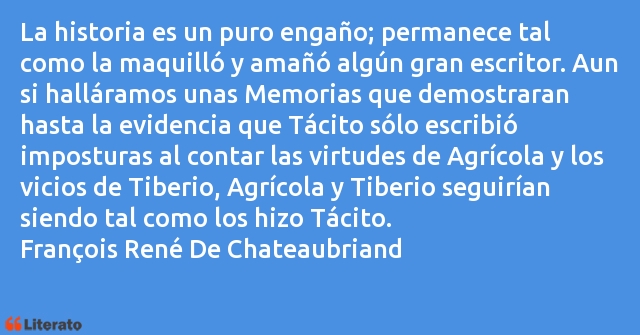 Frases de François René De Chateaubriand