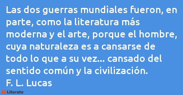 Frases de F. L. Lucas