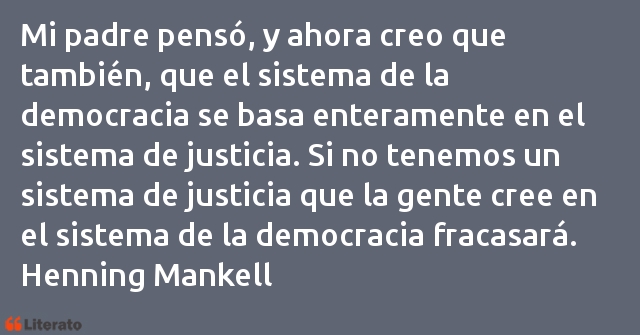 Frases de Henning Mankell