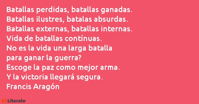 Frases de Francis Aragón