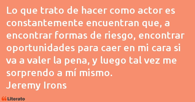 Frases de Jeremy Irons