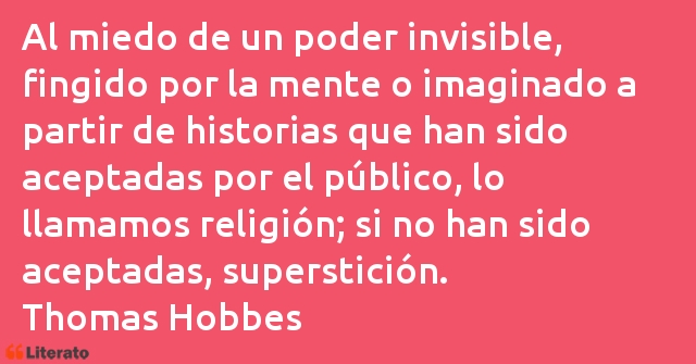 Frases de Thomas Hobbes