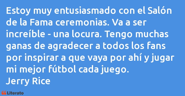 Frases de Jerry Rice