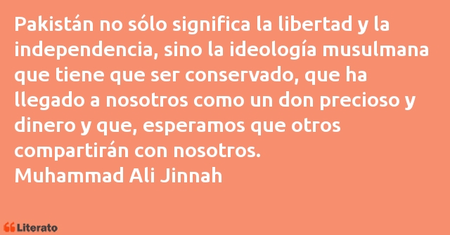 Frases de Muhammad Ali Jinnah