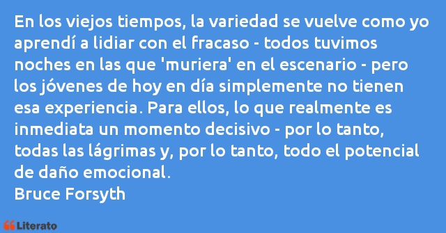 Frases de Bruce Forsyth