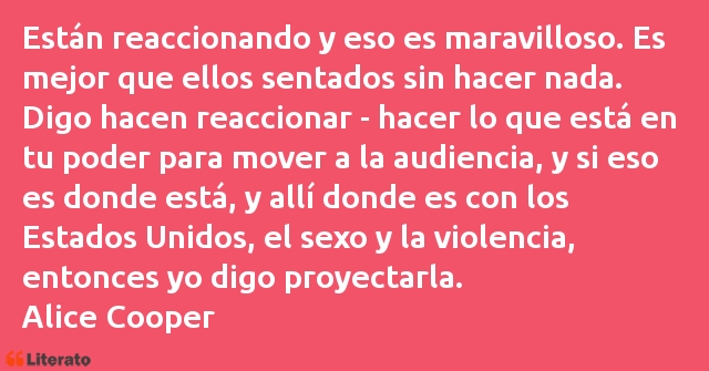 Frases de Alice Cooper