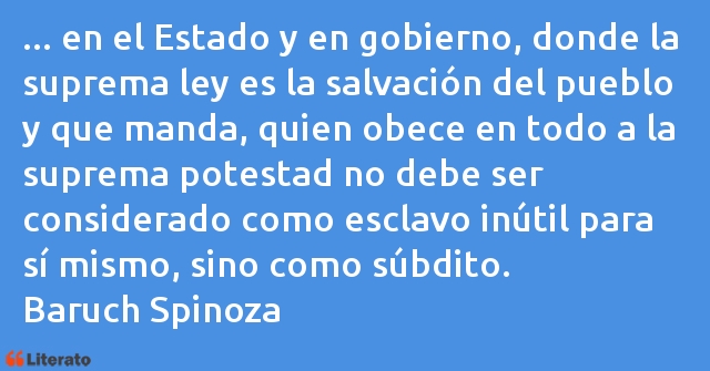 Frases de Baruch Spinoza