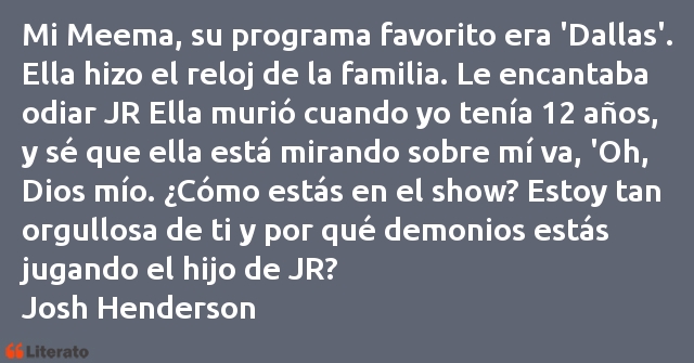 Frases de Josh Henderson